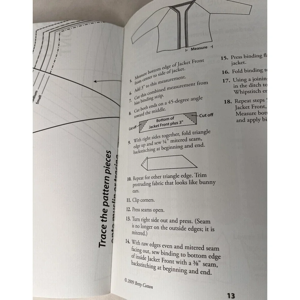 Cotton Theory Quilting Reversible Jackets #QY42 Paperback 5 Sizes Uncut Pattern